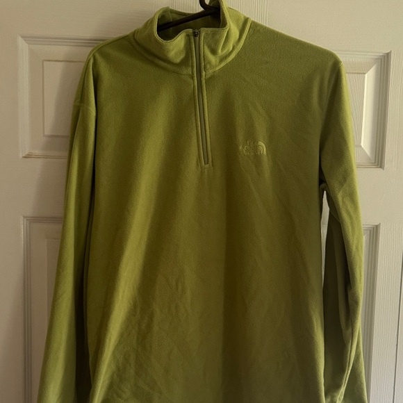 The North Face Men's Olive Zip-Up Sweater - Picture 1 of 2